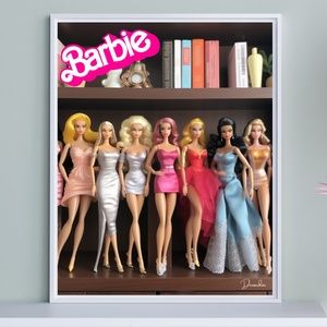BARBIE POSTER THE SHELF COLLECTION GREAT FOR BARBIE FANS 11X14 ART PRINT